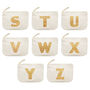 Canvas Glitter Initial Pouch, thumbnail 8 of 8