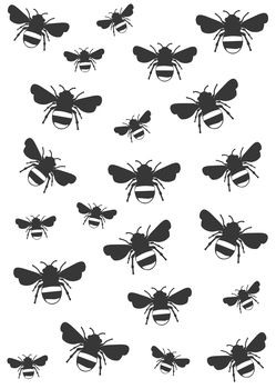 Mini Bumble Bee Wall Stickers, 2 of 3