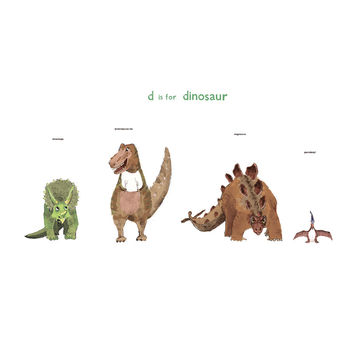 D Is For Dinosaur Print, 2 of 2