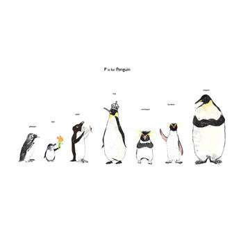 P Is For Penguin Print, 2 of 2