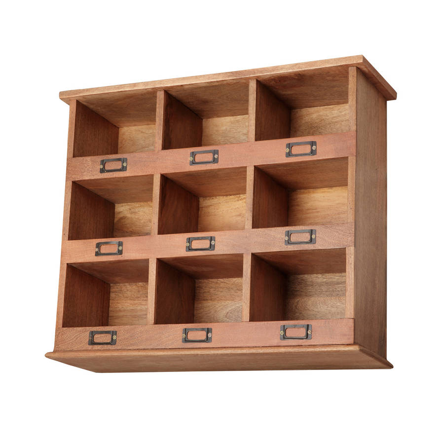 storage cubby unit by within home | notonthehighstreet.com