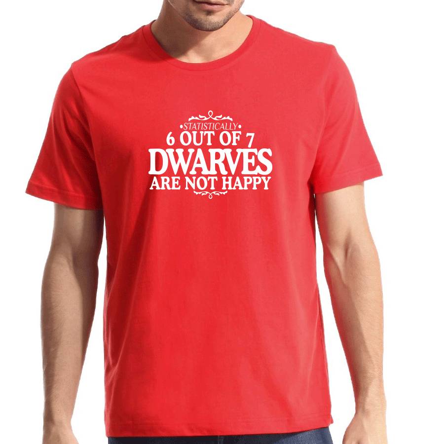 mens funny christmas t shirt dwarves not happy by nappy head