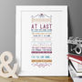 Personalised First Dance Wedding Print, thumbnail 1 of 5