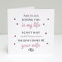 Personalised 'Cant Wait To Be Your Wife' Card, thumbnail 5 of 6