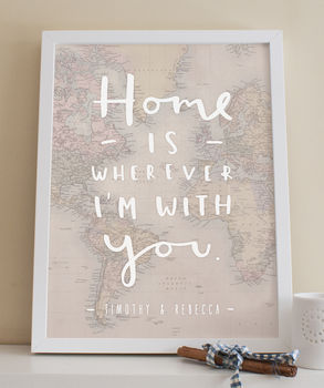 'Home' Map Print, 3 of 6