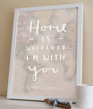 'Home' Map Print, 4 of 6