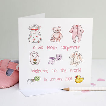 Personalised New Baby Card, 2 of 6