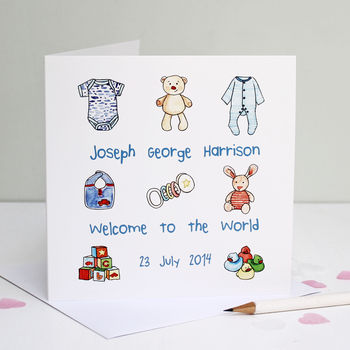 Personalised New Baby Card, 3 of 6