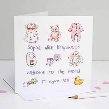 Personalised New Baby Card, 4 of 6