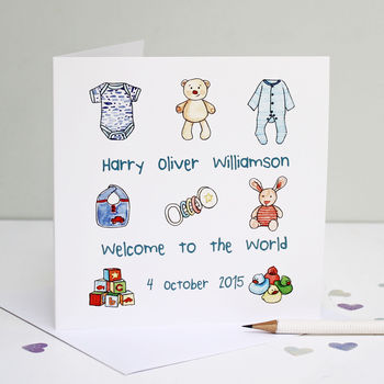 Personalised New Baby Card, 5 of 6