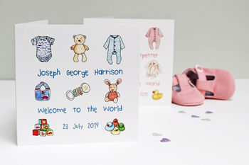 Personalised New Baby Card, 6 of 6