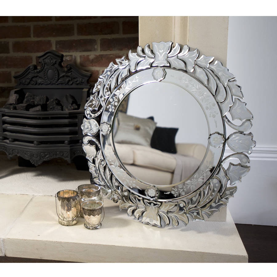 Venetian Mirror With Pastry Accents