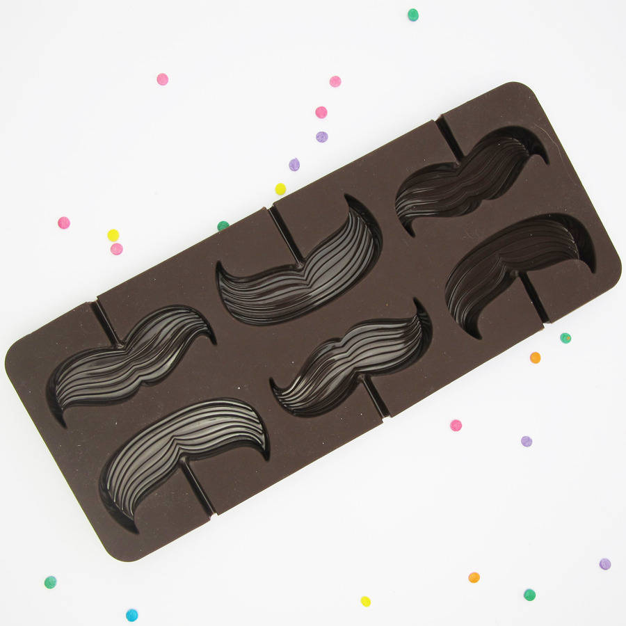 Chocolate Moustache Lollipop Mould By Chips & Sprinkles