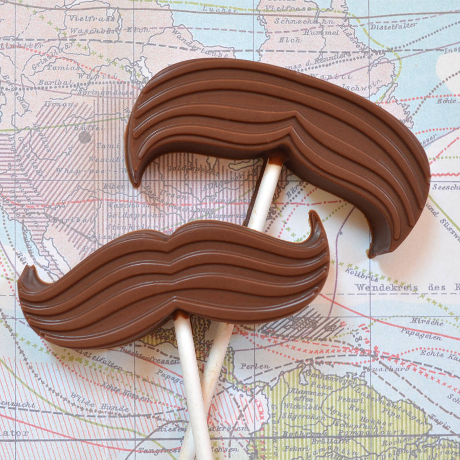 Chocolate Moustache Lollipop Mould By Chips & Sprinkles