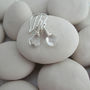 Clear Crystal Gemstone Drop Earrings, thumbnail 1 of 5
