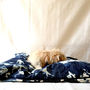 Indigo Tie Dye Denim Dog Bed Cover, thumbnail 3 of 3