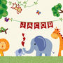 Personalised Jungle Animal Nursery Print, thumbnail 3 of 5