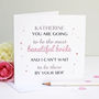 Personalised 'Beautiful Bride' Greeting Card, thumbnail 1 of 5