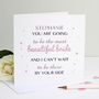 Personalised 'Beautiful Bride' Greeting Card, thumbnail 2 of 5