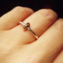Eternity Knot Ring With Silver Knot, thumbnail 2 of 3