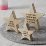Personalised Wooden Star For Mum, thumbnail 2 of 4