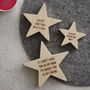 Personalised Wooden Star For Mum, thumbnail 3 of 4