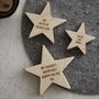 Personalised Wooden Star For Him, thumbnail 3 of 4