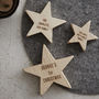 Personalised Baby's First Christmas Wooden Star, thumbnail 3 of 4