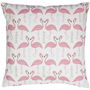 A Flamingo Flourish Cushion, Mini Or Medium, thumbnail 1 of 5