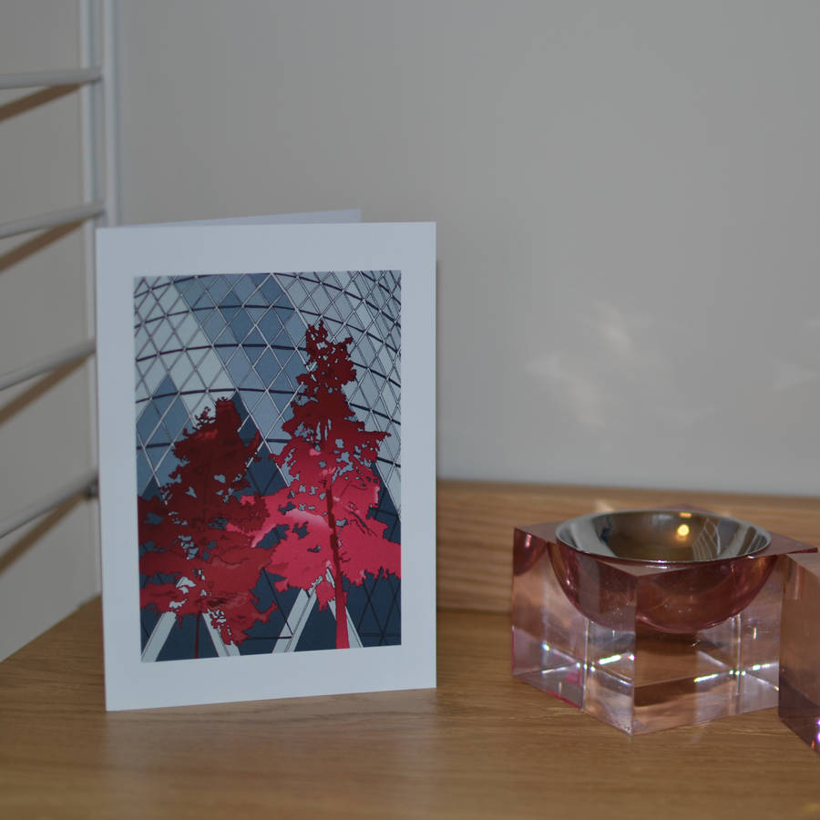 Iconic London Building Greeting Card By Nancy Edwards