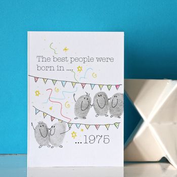 Personalised Year Of Birth Birthday Card, 3 of 6