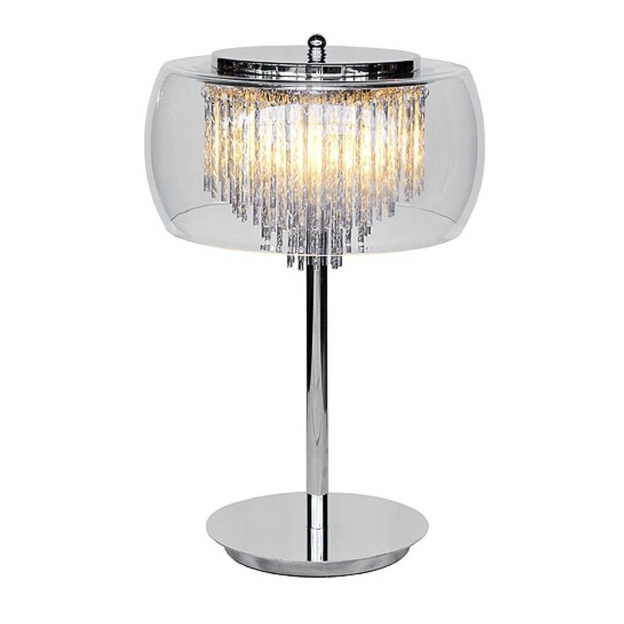 Glass Shade Contemporary Chandelier Table Lamp By The Luxe Co