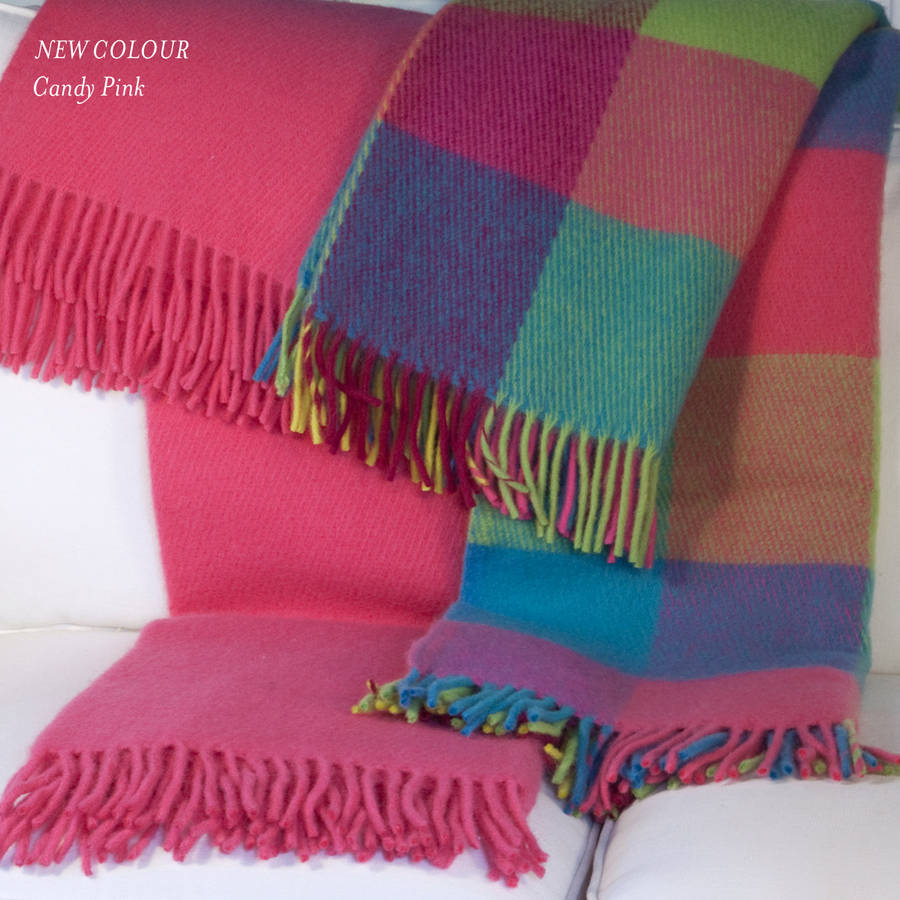 Candy Coloured Wool Throw By Jodie Byrne