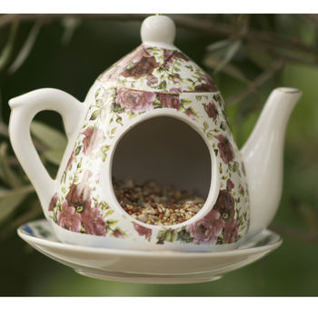 Teapot And Teacup Bird Feeder Set, 6 of 8