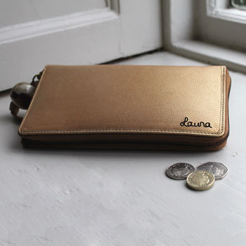 Personalised Ladies Long Leather Wallet, 7 of 12