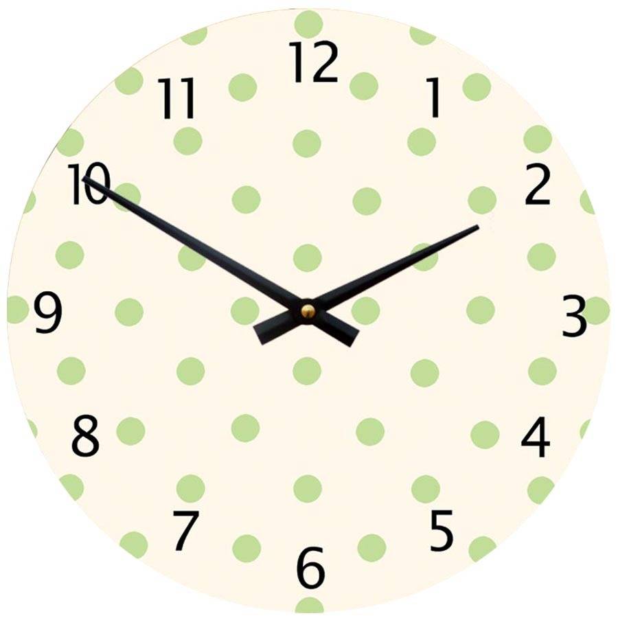 polka dot clock by cute-clocks | notonthehighstreet.com