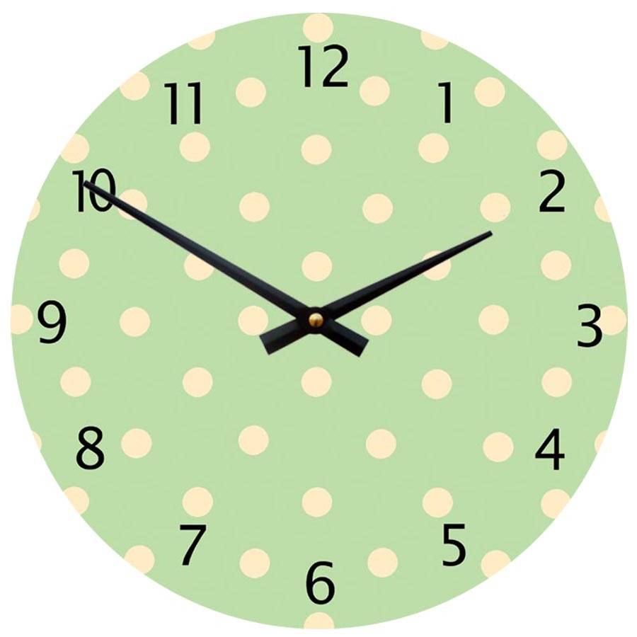 polka dot clock by cute-clocks | notonthehighstreet.com