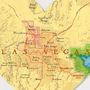 Las Vegas Map Heart Print, thumbnail 6 of 9
