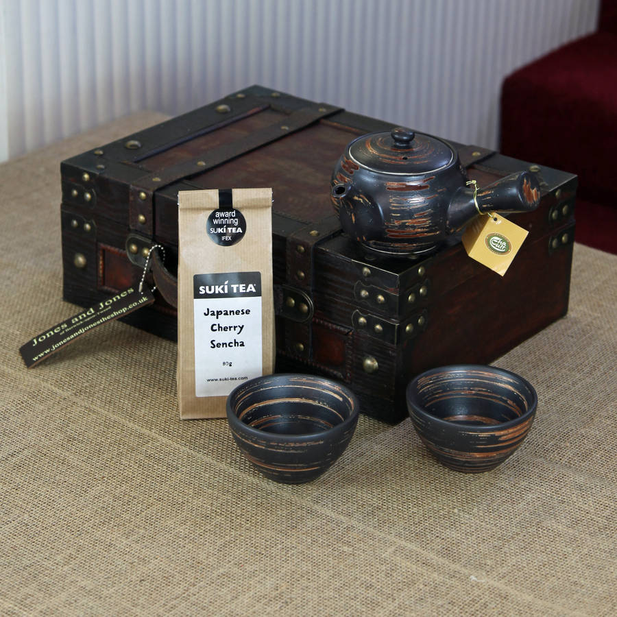 Chinese Tea Set With Japanese Cherry Sencha By Jones and Jones of