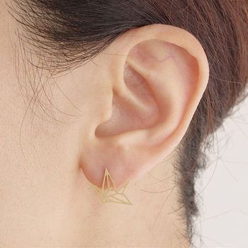 Origami Crane Earrings, 3 of 5