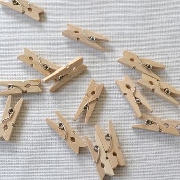 Wooden Mini Pegs By Clouds and Currents | notonthehighstreet.com