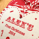 Baby's First Christmas Decoration Small By Aliroo  notonthehighstreet.com