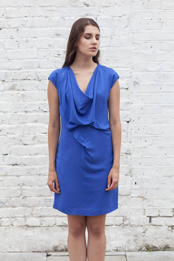 Plain Fleur Electric Blue Dress By Valour & Valkyrie ...