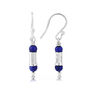 Blue Lapis Lazuli Silver Earrings, thumbnail 3 of 5