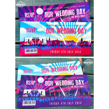 Festival Wedding Invitations, 4 of 12