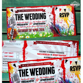 Festival Wedding Invitations, 6 of 12
