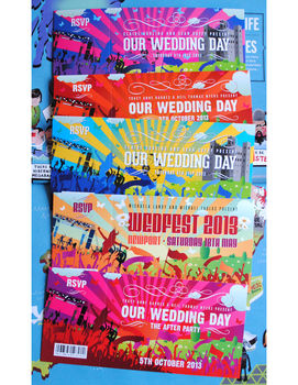 Festival Wedding Invitations, 8 of 12