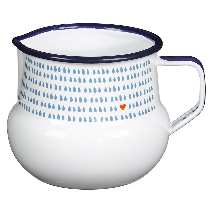 Folklore Woodland Enamel Creamer Milk Jug By Detaljer