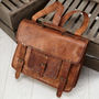 Convertible Leather Backpack Satchel, thumbnail 4 of 7