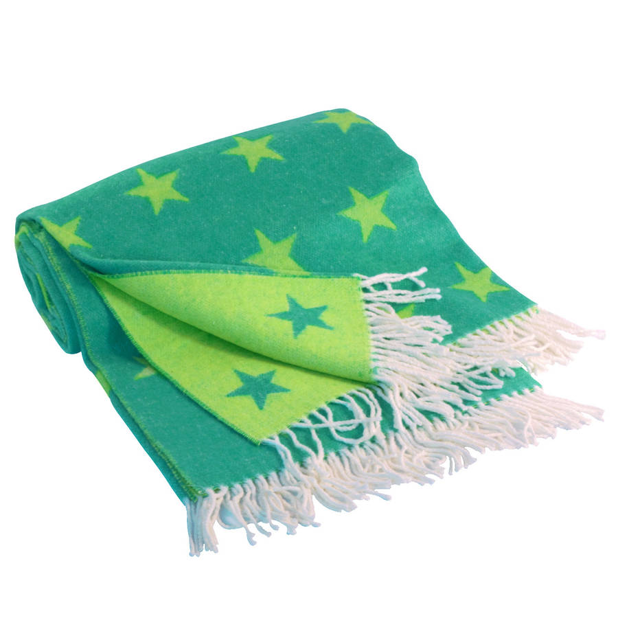 Colourful Star Blanket Throw By Jodie Byrne